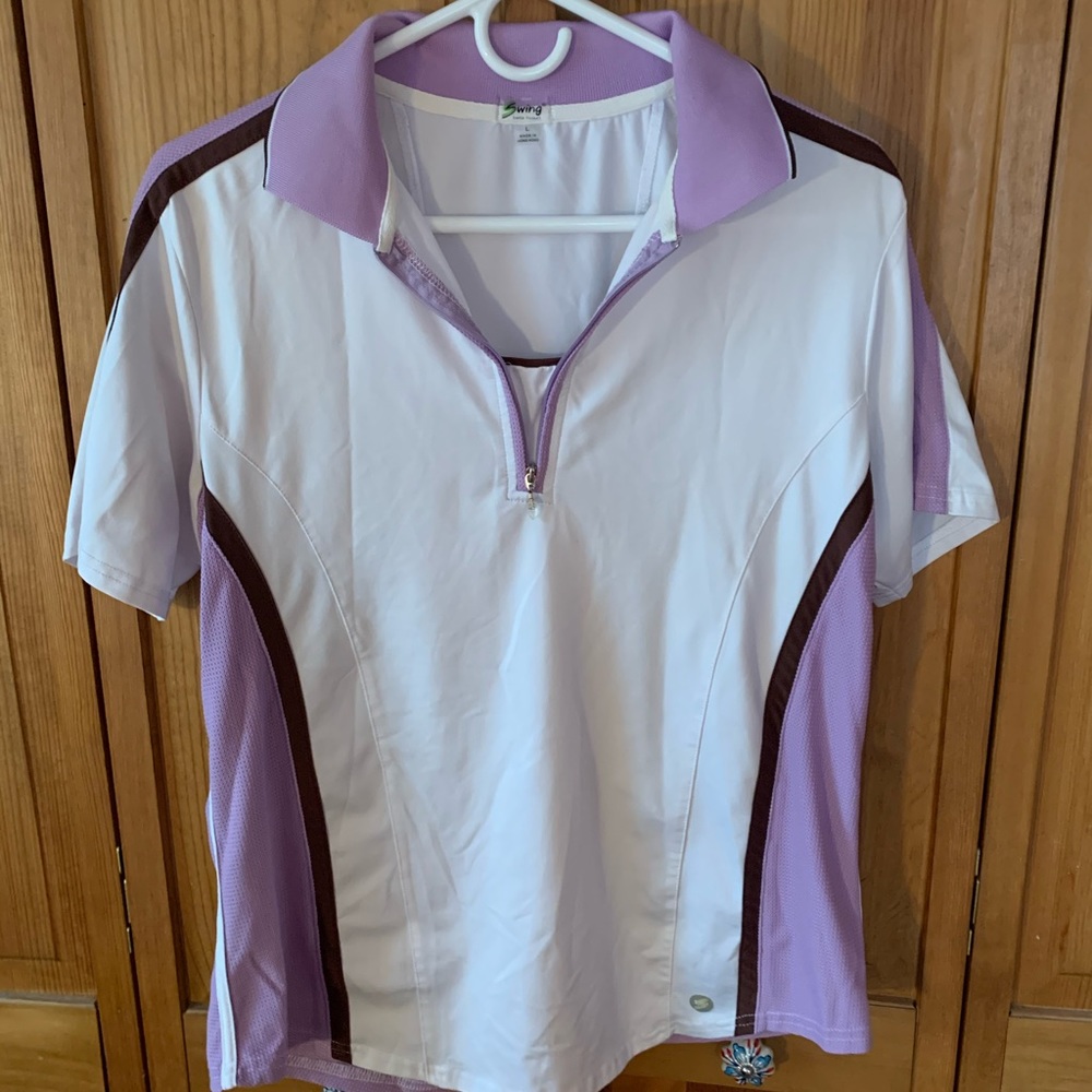 Swing Bette & court golf shirt